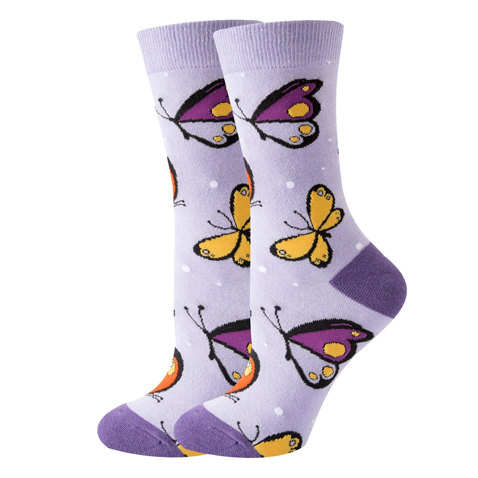 

Unisex Socks Autumn Winter Cute Animal Food Butterfly Cartoon Print Sock Harajuku Cute Soft Outdoor Sports Home Mid-Tube Socks