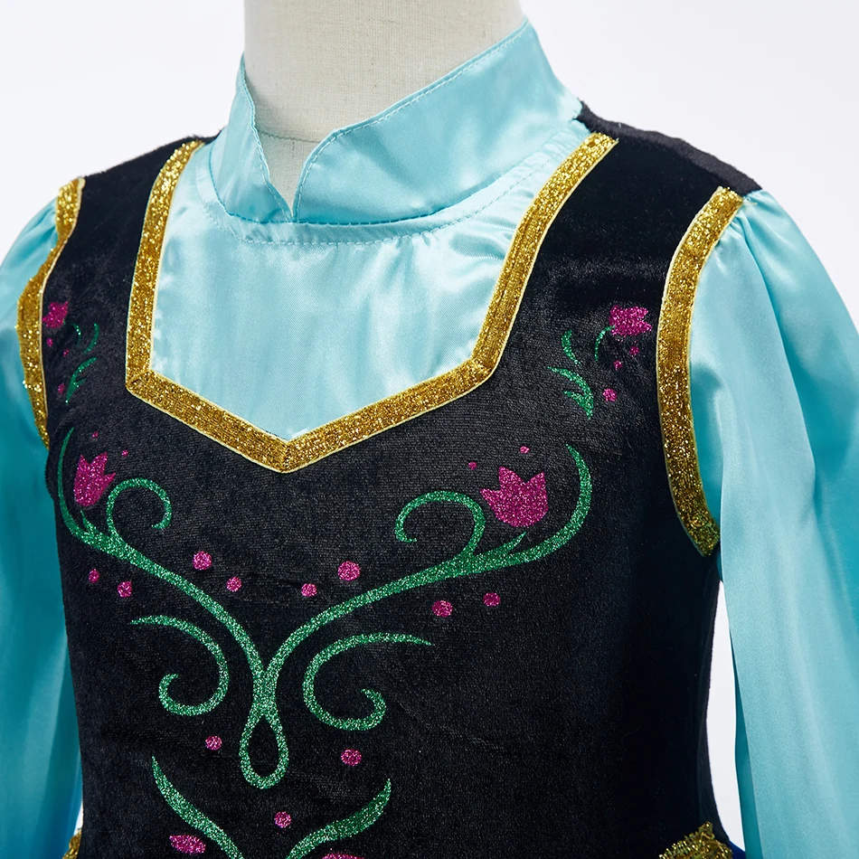 Girls princess cosplay dress costume for carnival party 3-10 years