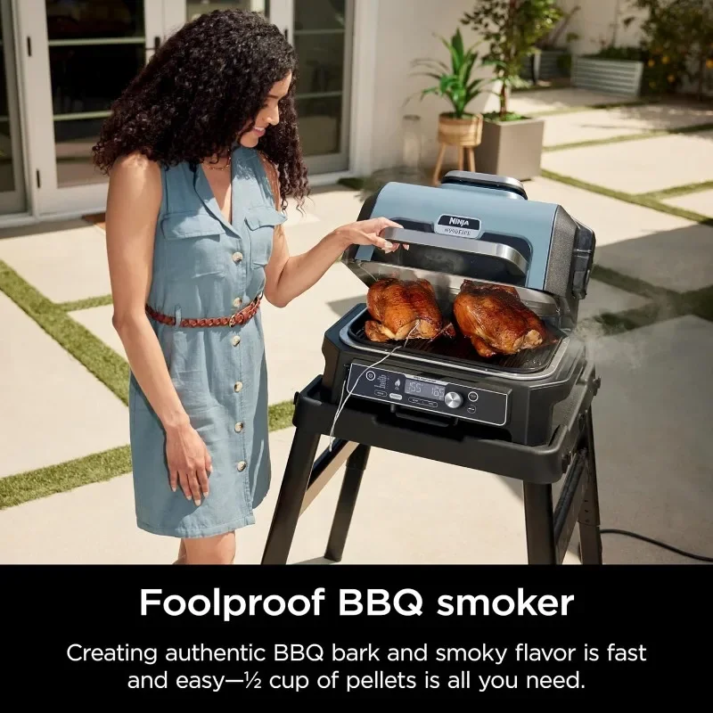 Ninja OG951 Woodfire Pro Connect Premium XL Outdoor Grill & Smoker, Bluetooth, App Enabled, 7-in-1 Master Grill, BBQ Smoker 3
