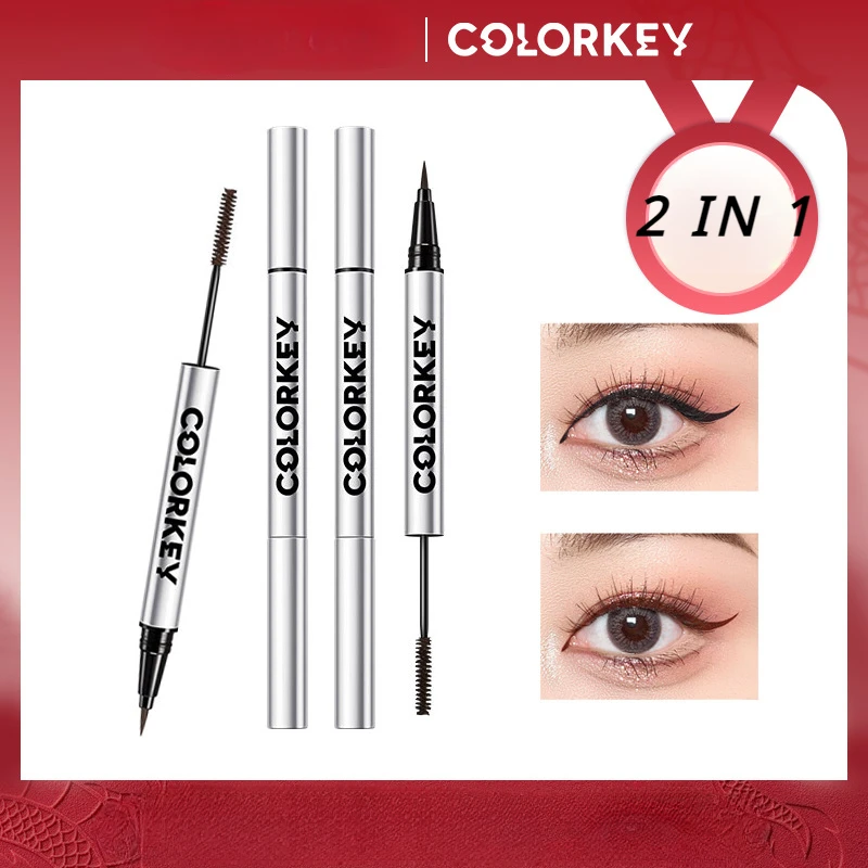

Colorkey 2In1 Dual Purpose Waterproof and Non Smudging Fine Eyeliner Pen Mascara ﻿Makeup Cosmetic