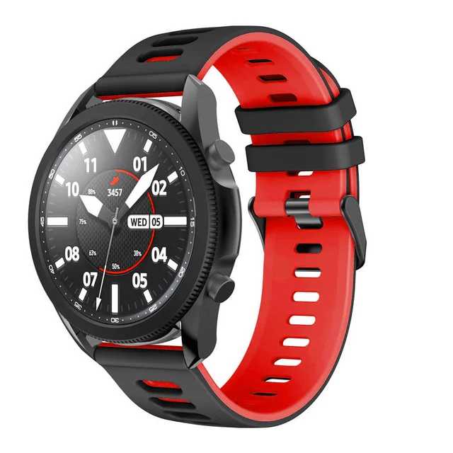 Silicone Sports Band Strap - Versatile 22mm/20mm Fitness Bracelet