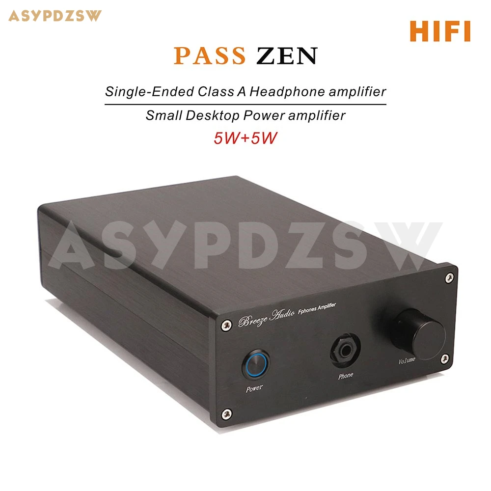Hifi Pass Zen Singleended Class A Headphone Amplifier/small Desktop Power Amplifier 5w+5w