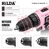 HILDA Electric Drill 12V Cordless Drill Electric Screwdriver Mini Wireless Power Driver DC Lithium-Ion Battery 4