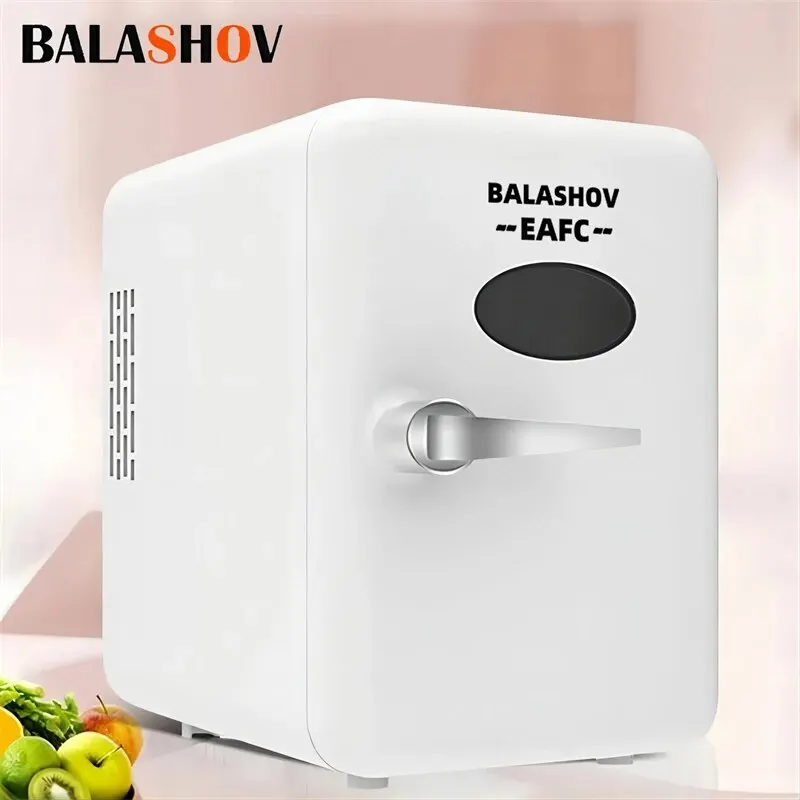 Portable Refrigerator 4L 12V/220V Mini Multifunction Cosmetics Mask Beverage Cooler Warmer Makeup Compact for Car Home