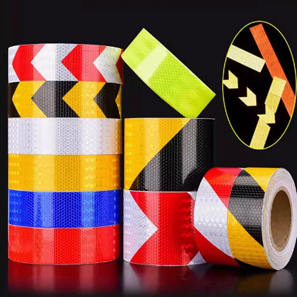 32.8ftx0.16ft Reflective Bicycle Stickers Self-Adhesive Reflectors Waterproof Warning Tape Strips For Car Bike Helmet Motorcycle 2