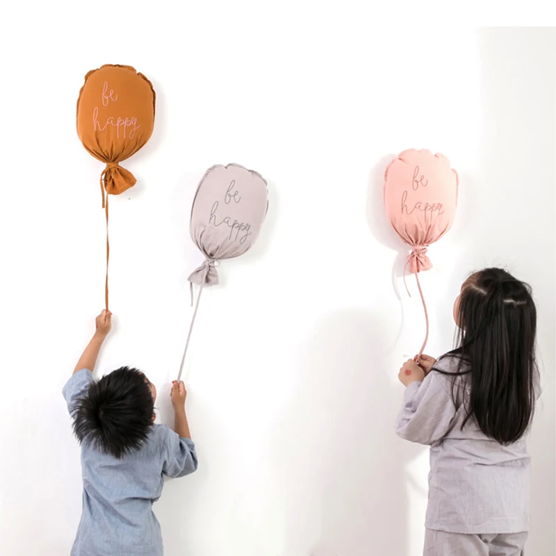 Nordic Style Room Hanging Decorations Balloon Wall Hanging Ornaments Cotton Cartoon Kids Pillow  Baby Bedroom Decor Home Decor 2