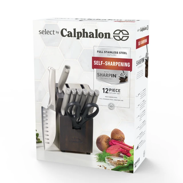 Calphalon Select Self-Sharpening Stainless Steel 12-Piece Knife