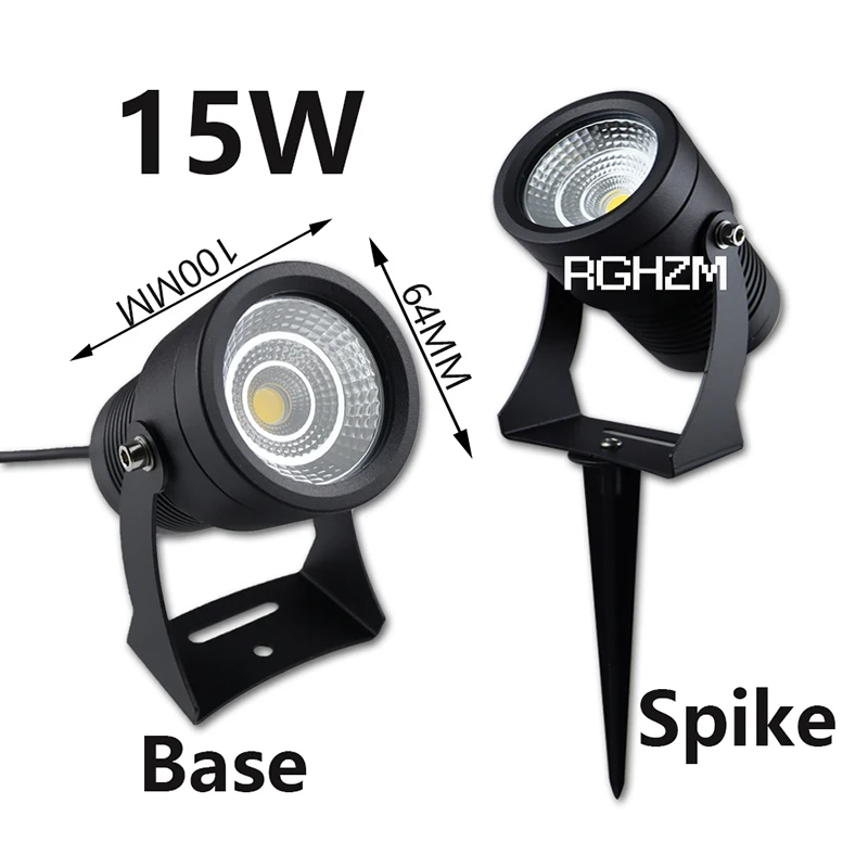 COB Outdoor Garden Light LED Lawn Lamp Spike 15W 12W 7W 5W 3W Waterproof Bulb 220V 110V 12V Landscape IP65 Path Spotlight lawn lamp garden lighting