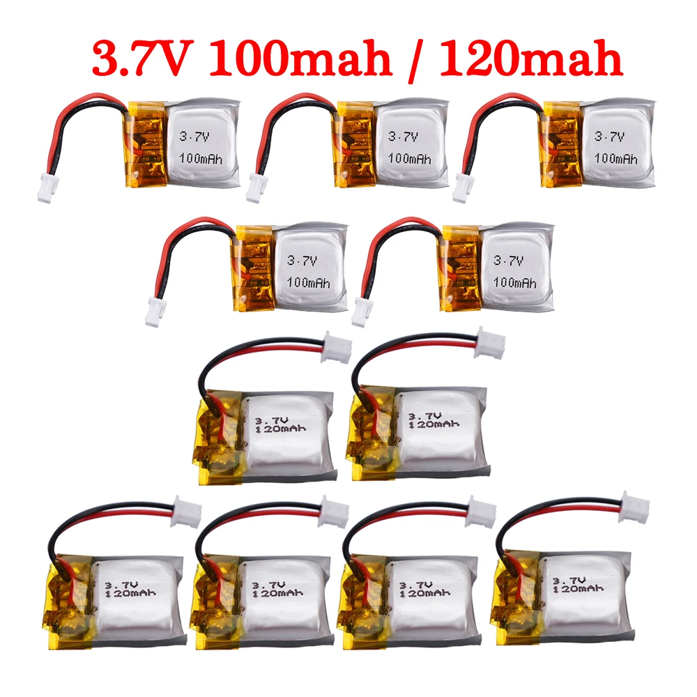 

3.7v 100mah/120mah Lipo Battery For FQ777-124 Hubsan Q4 Wltoys V272 V282 V292 Rc Quadcopter Spare Parts 651620 Drone Battery