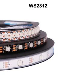 Versatile RGB LED Strip Lights with Individually Addressable Smart Pixels (Black PCB)