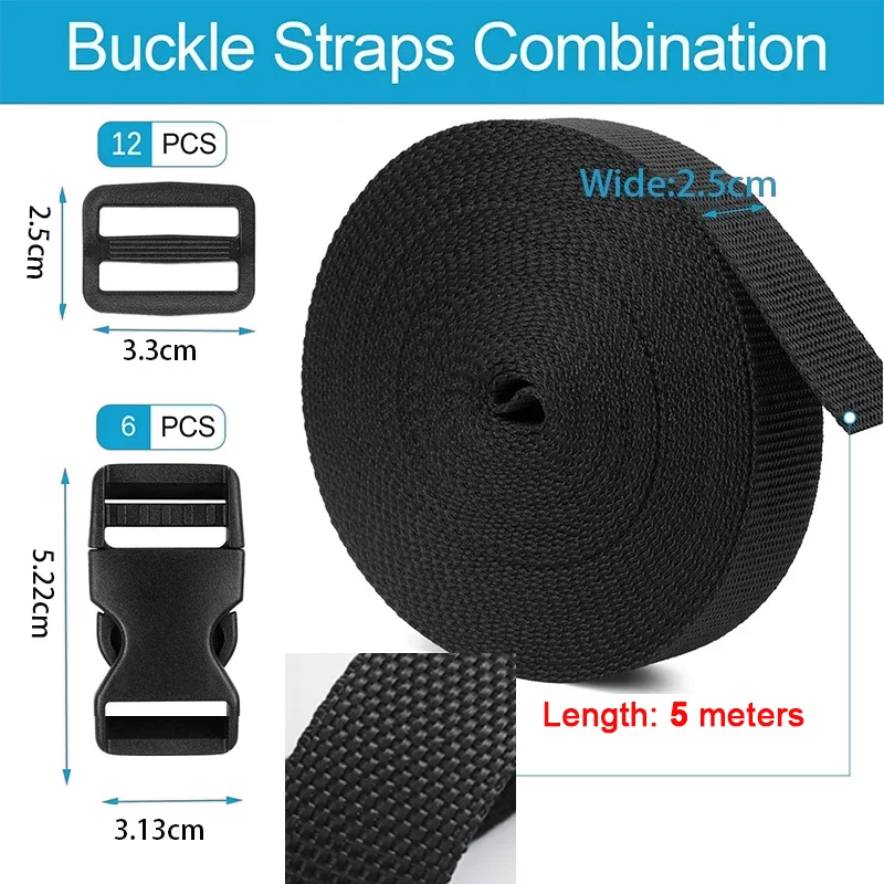 Nylon schwerer Gurtband Rucksack Gürtel Band Kleidung Stoff Nähen Gürtel handgemachte DIY Nähzubehör für Gepäck 5-20M – Detail 7