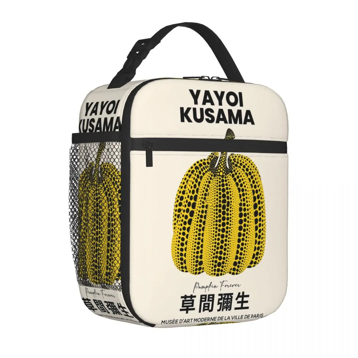 Yayoi Kusama Pumpkin Insulated Lunch Bags Borsa Termica Contenitore Per Pasti Portatile Lunch Box Tote Bento Pouch Office Outdoor
