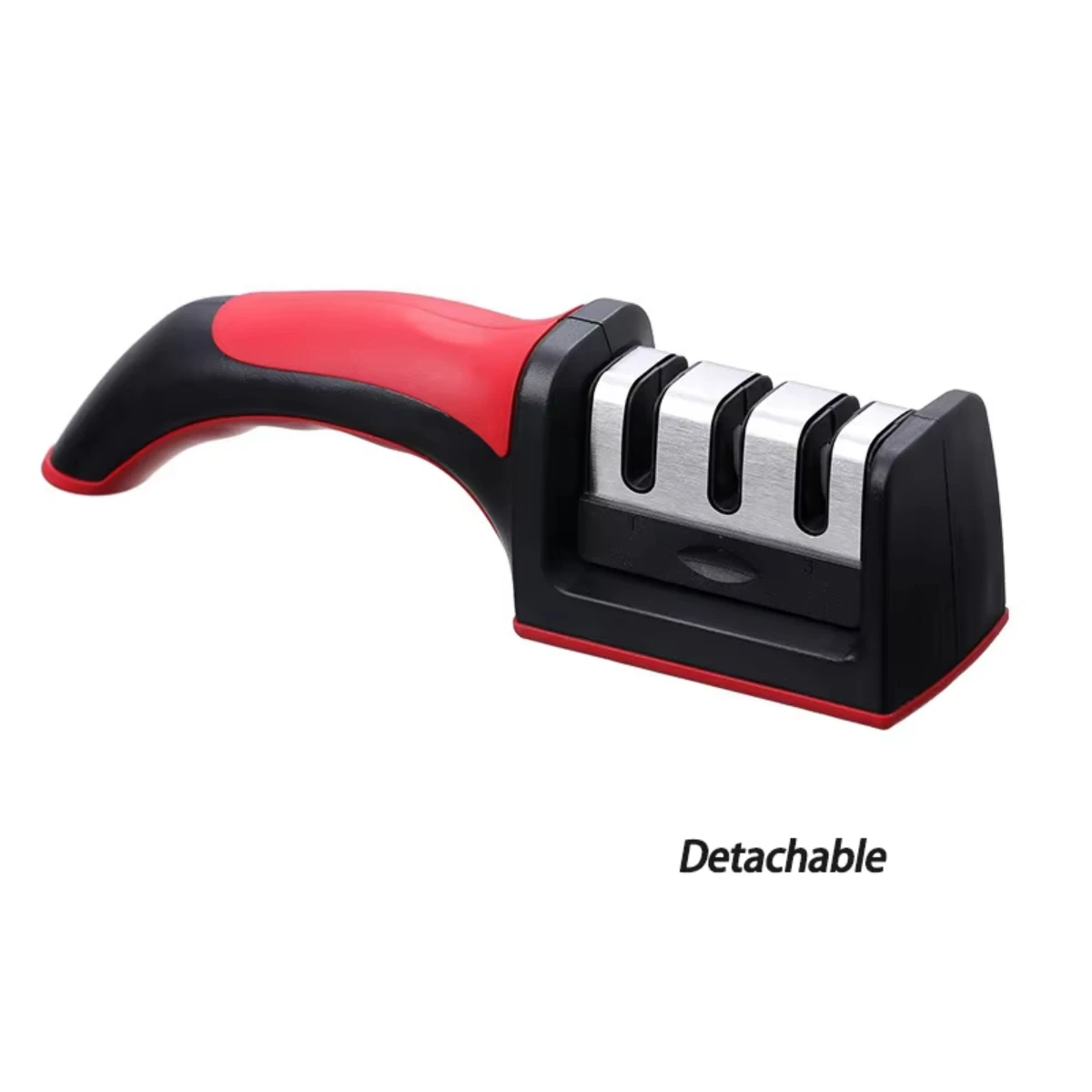 Enhanced Handheld Multi-Stage Knife Sharpener with Non-Slip Base