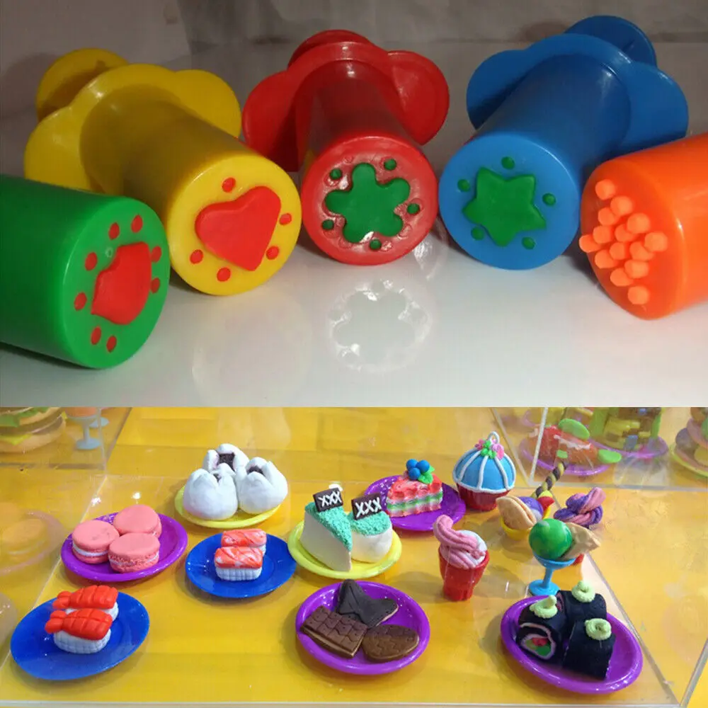 Play Dough Model Tool Toys Creative 3D Plasticine Tools Playdough Set Clay  Cutters Moulds Deluxe Set Learning Education Kids Toy - AliExpress