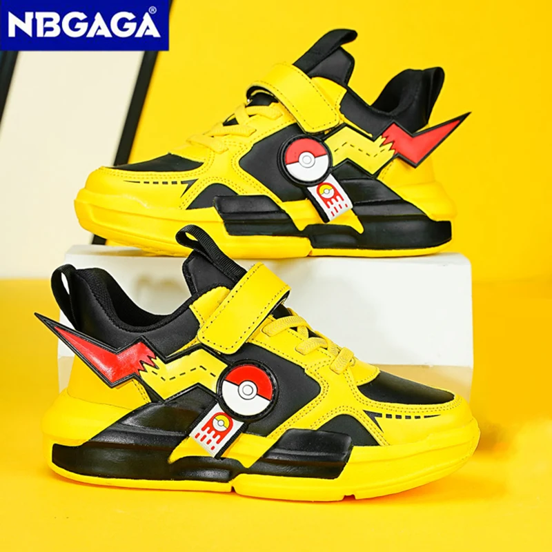 Kids Sneakers Four Season Sports Cartoon Outdoor Boys Classic Running Shoes Pu Leather Children's Walking Footwear Leisure