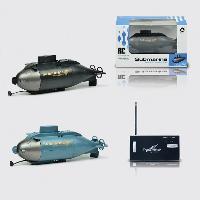 RC Submarine Model Happycow Mini Speed Under Water Remote Control 6 Channels Pigboat Simulation Gift Toy Kidwhite