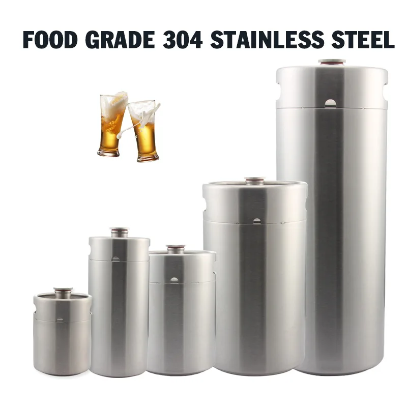 ITOP 304 Stainless Steel Beer Kegs Coffee Root Beer Kegs Brewery Filling Bar Homebrew Party 2/3.6/5/8L Optional with CO2 Tap howe steve homebrew 4 1 cd