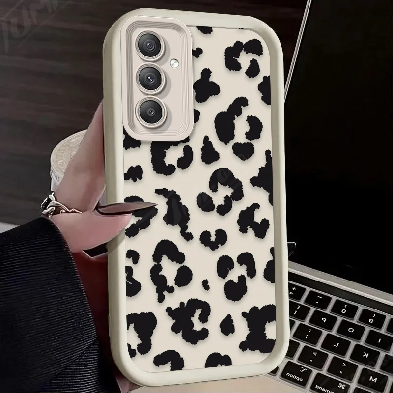Stylish Black Leopard Zebra Print Protective Phone Case