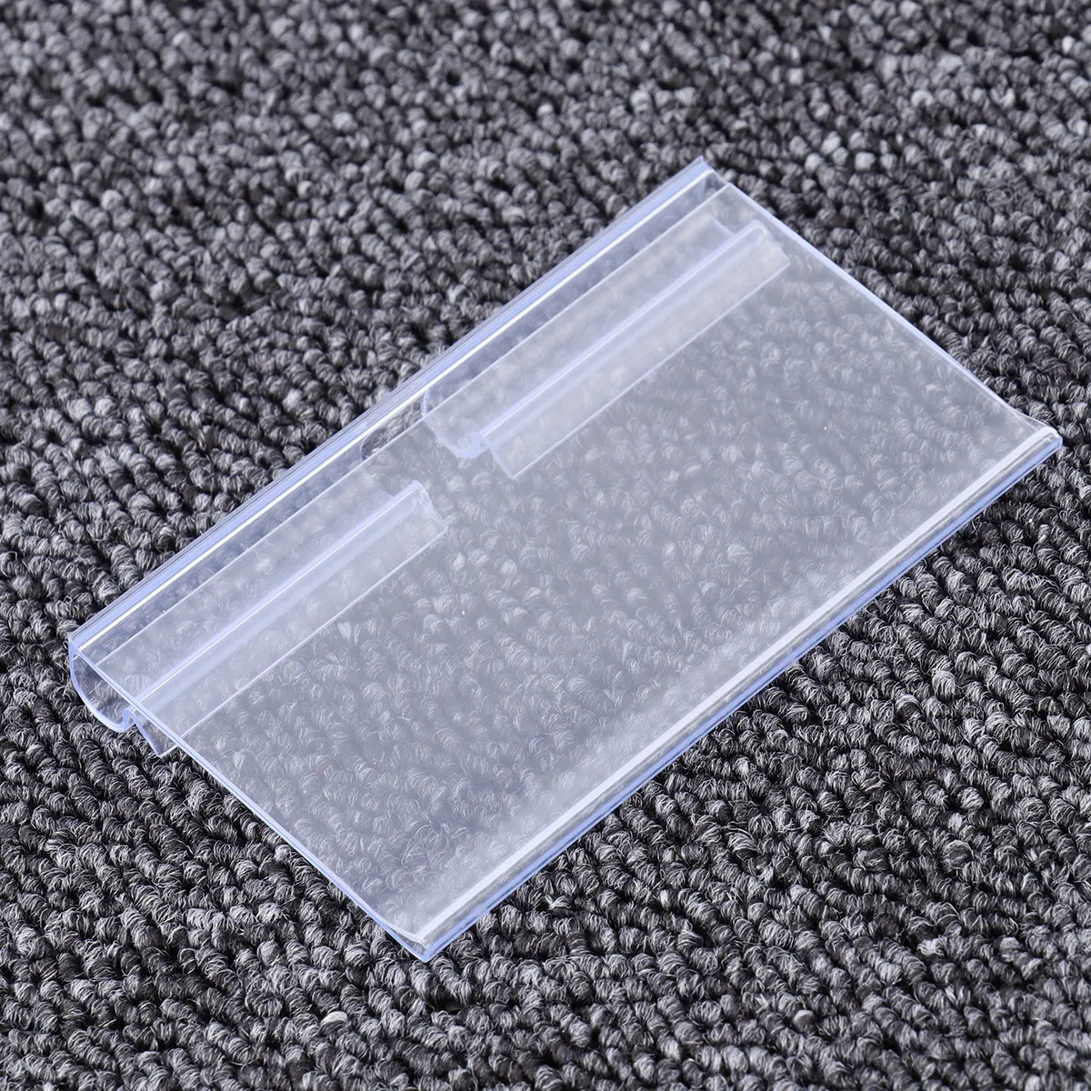 100Pcs 가격표 프리미엄 투명 PVC 플라스틱 가격표 쇼핑몰 슈퍼마켓 소매점 상점 투명 라벨