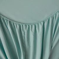 Drap-housse en coton de couleur unie avec bande élastique, housse de matelas réglable antidérapante pour lit Double King Queen 160x200 200x200cm 5