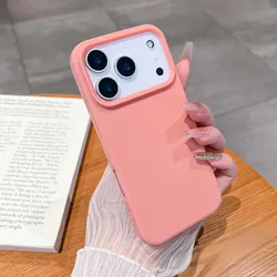 Luxury Matte Candy Color Silicone TPU Soft Phone Case - Colorful Shell Caque - iPhone 14 Pro Max (Beige)