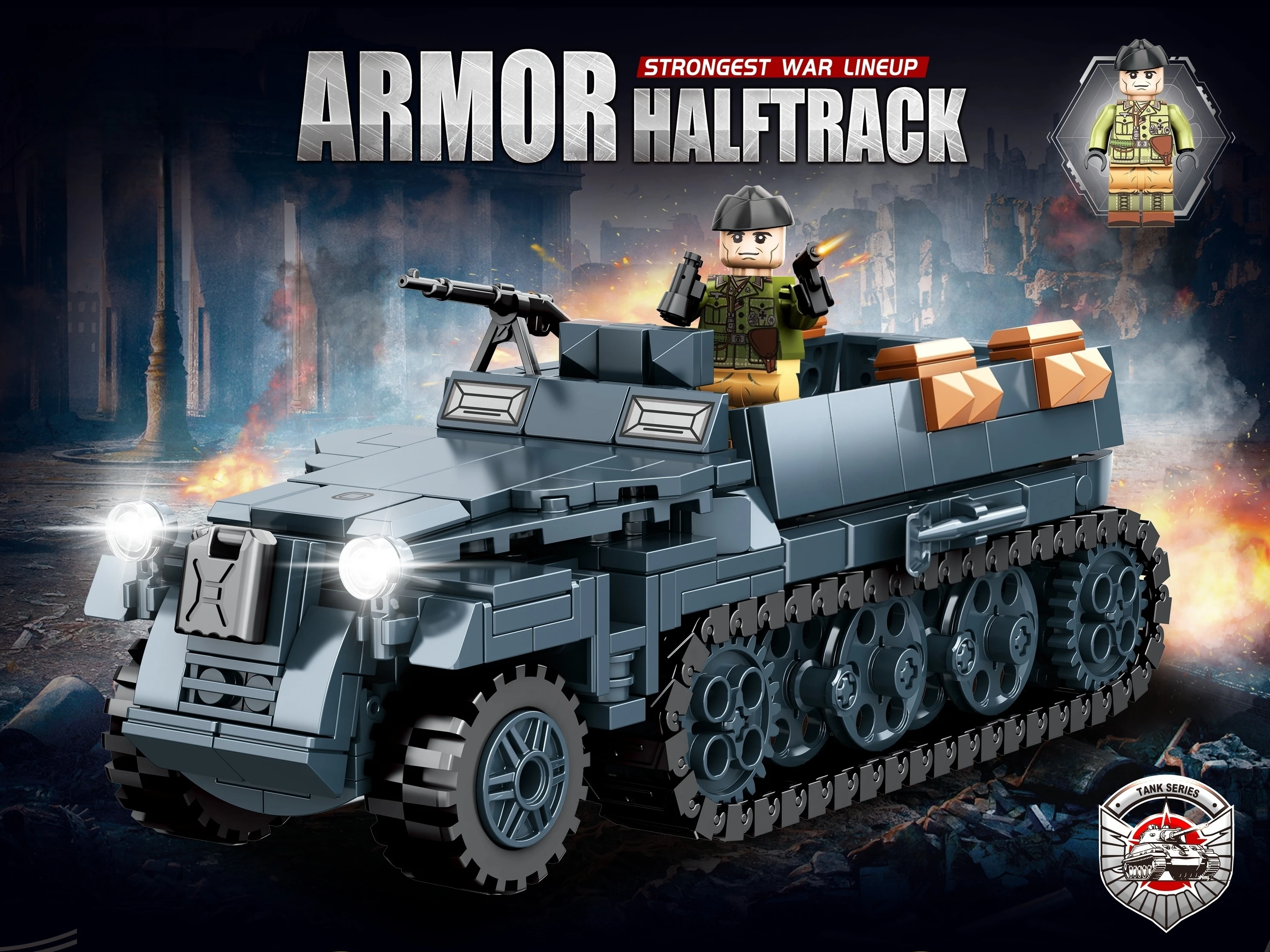 Armored Vehicle Building Blocks Set - Educational Toy and Perfect Gift for Christmas or Birthdays