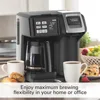 Programmable Single Serve Pod to 12 Cup Coffee Maker, Black 4
