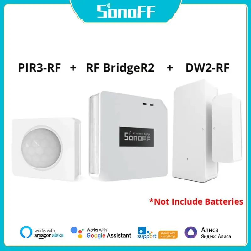 

SONOFF RF мост R2 433 МГц DW2 дверь окно пир3 датчик движения умная сцена безопасность дома поддержка eWeLink Google Home Alexa