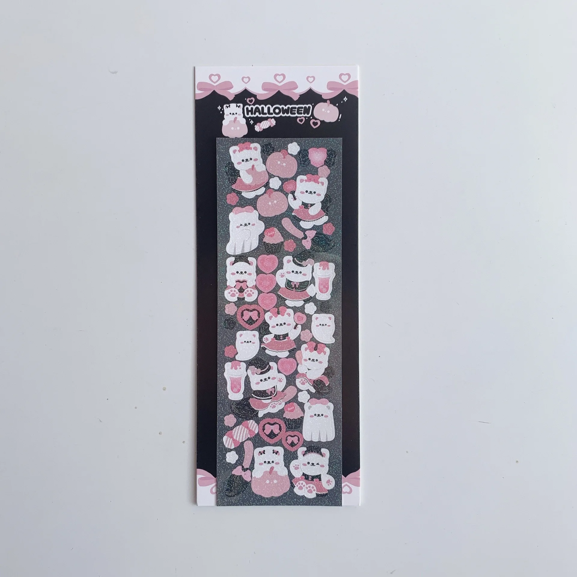 Marque page sticker patte de chat kawaii