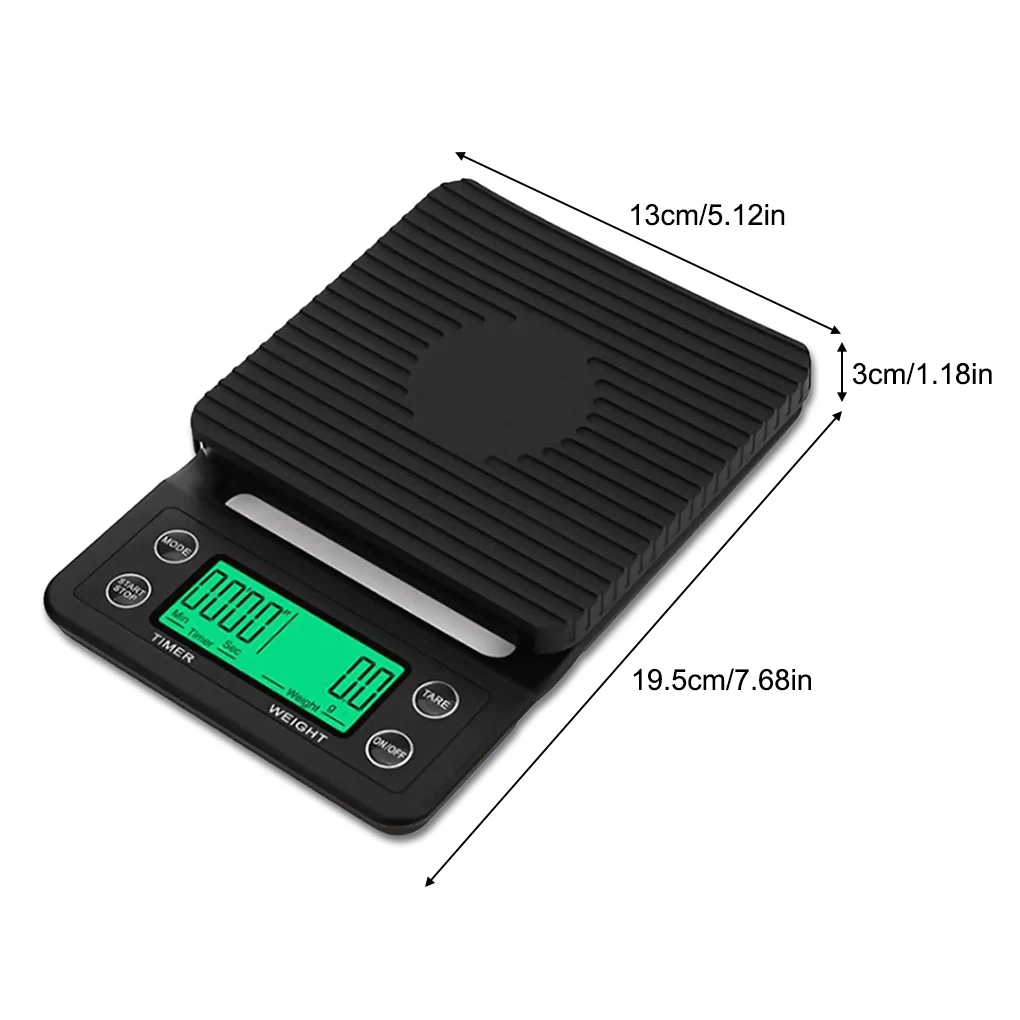 

Coffee Scale Kitchen LCD 5kg 0 1g Weight Adjustable Electronic Measurement