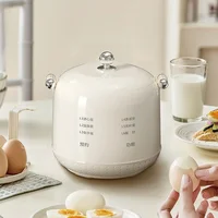 220V Egg Cooker 300W Mini Dormitory Fast Breakfast Machine Multifunctional Electric Steamer Suitable for boiled egg/steamed eggs 1