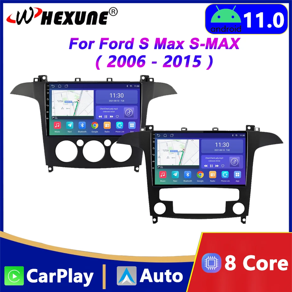 

4G Car Radio Multimedia Video Player For Ford S Max S-MAX 2007 - 2015 Android 11.0 Auto GPS Navigation WIFI BT Carplay Head Unit