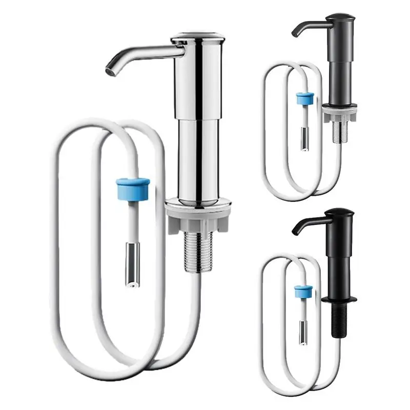 

Countertop Soap Dispenser Portable Creative Countertop Cleaner Pump Built-in Sink Soap Dispenser with Silicone Extension Tube