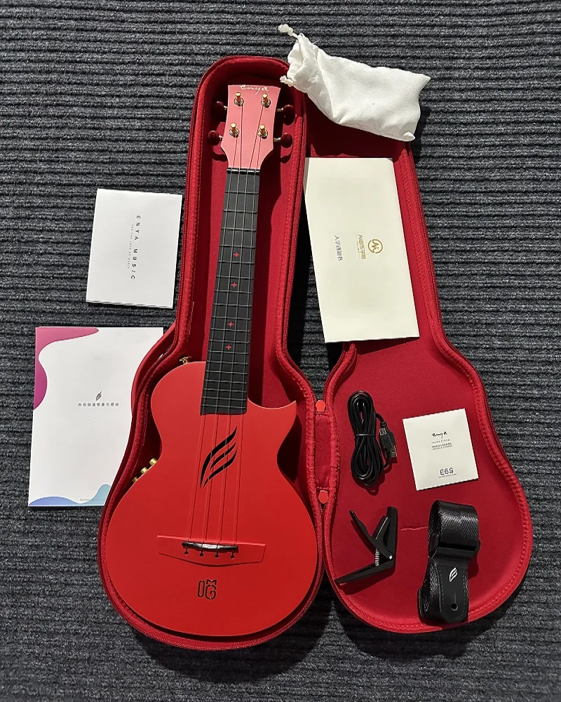 Enya NOVA U 23 Inch FreeBoost Intelligent Ukulele 4 Strings Acoustic Ukulele Guitar Crbon Fibre Guitar Beginners Instrument ukulele set