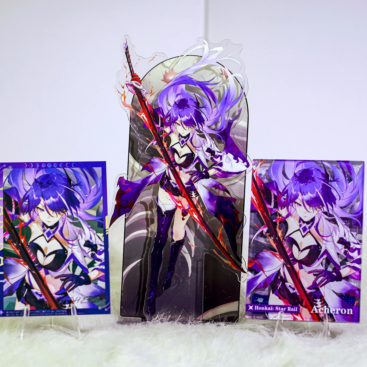 

Anime Honkai: Star Rail Raiden Bosenmori Mei Acheron Acrylic Stand Figure Model Cosplay Quicksand Mahjong Decor