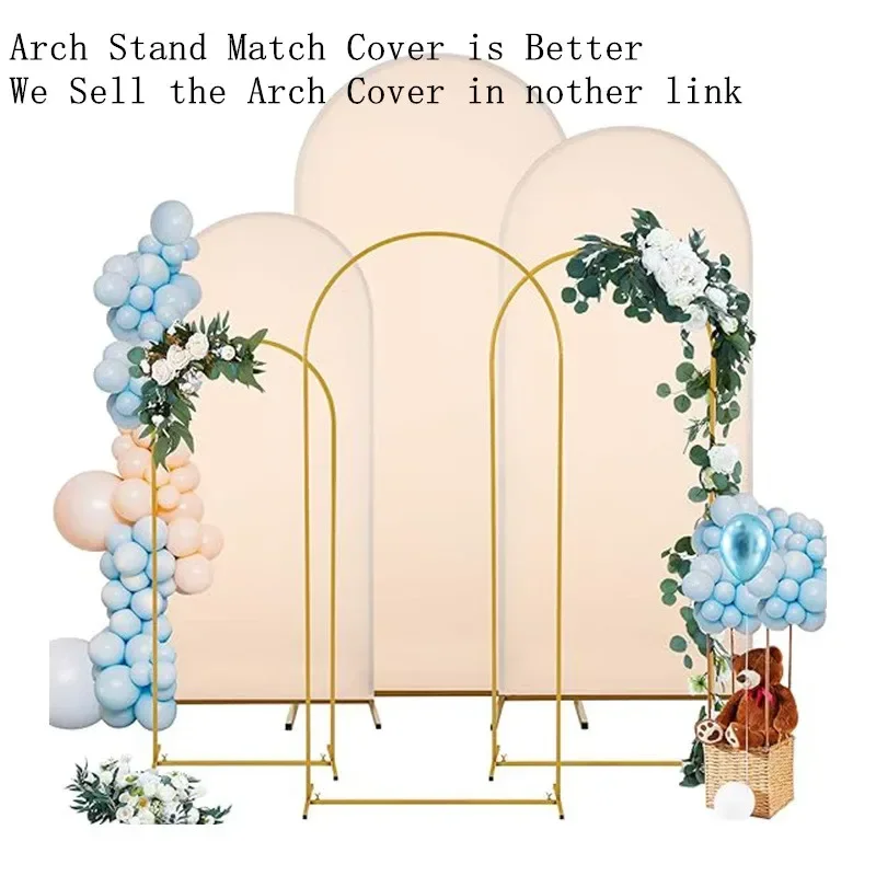 Gold Balloon Arch Stand - Adjustable 4FT to 72FT Wedding Backdrop Frame