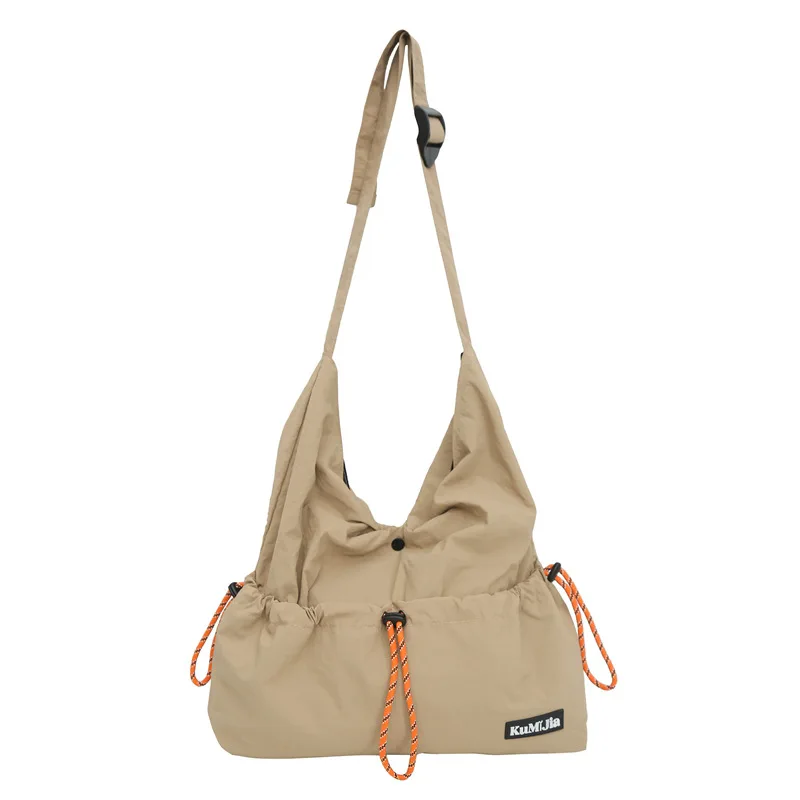 thumbnail image 1 of Nuevo bolso de mensajero con cordón japonés para jóvenes, bolso de hombro de gran capacidad para ocio para hombres y mujeres, mochila ligera para desplazamientos diarios, 1 of 5