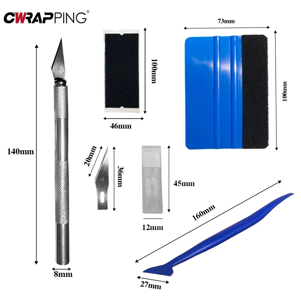 Car Wrapping Tools Vinyl Squeegee Window Tinting Squeegee Automotive Film Tools Window Tint Squeegee Car Wrapping Vinyl Tool Kit Window Film Tint Tools Car Wrap Sticks Auto Trimming Squeegee Tinting Felt Edge for Accessories