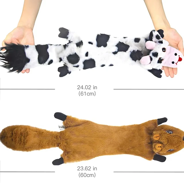 No Stuffing Dog Toys,5 Pack Squeaky Dog Toys,Soft Plush Dog Toys for Small Medium Large Dogs,Anti Demolition Home,Anti Boredom 2