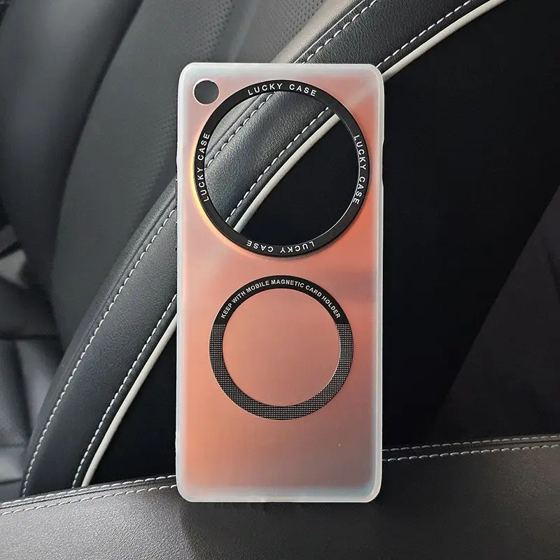 Laser Slim Magnetic Protective Hard Back Cover Case - Elegant Phone Shell