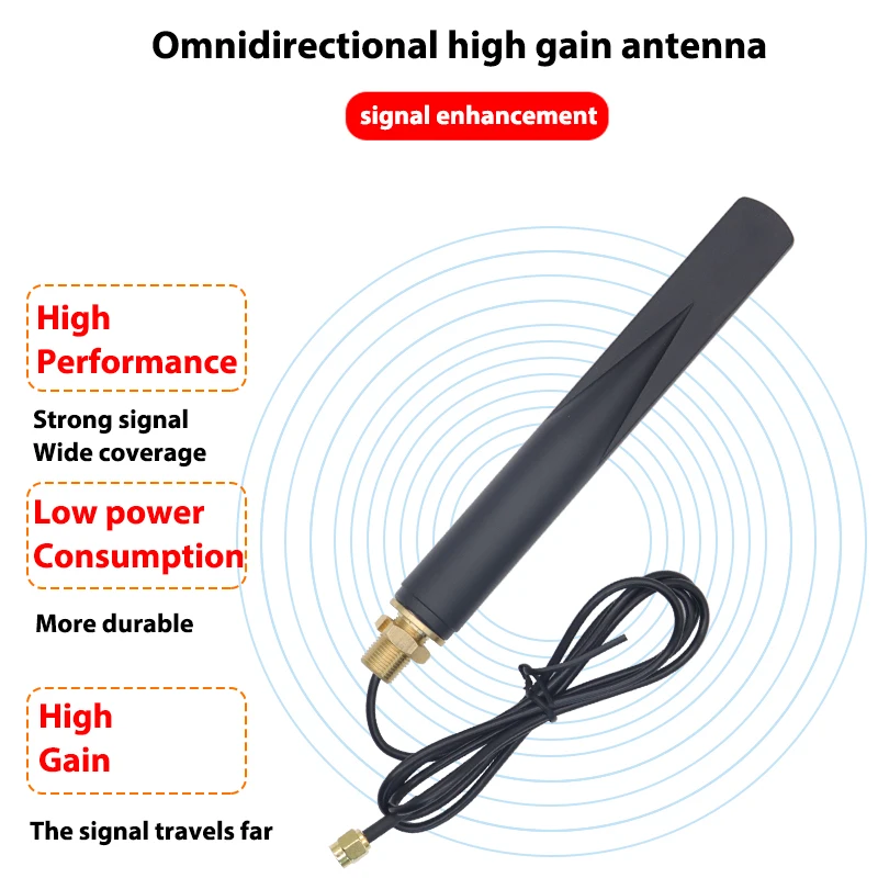 Antenna Signal Booster 8dbi Outdoor Waterproof Omni Antenna 5G 4G 3G Full Band Signal Booster WiFi Dual Band 2.4G 5.8G Long Distance Amplifier