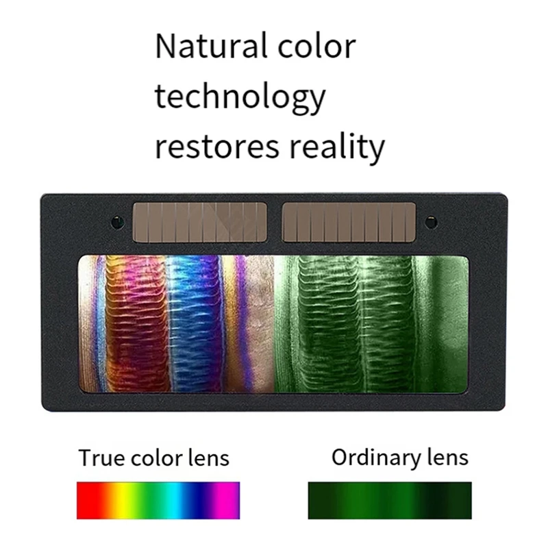 Solar Powered Welding Lens Automatic Dimming Welding Glasses Helmet Mask Accessories For Lens Goggle Durable 2Pc