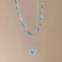 Raquel Romantic Blue Crystal Necklace 6