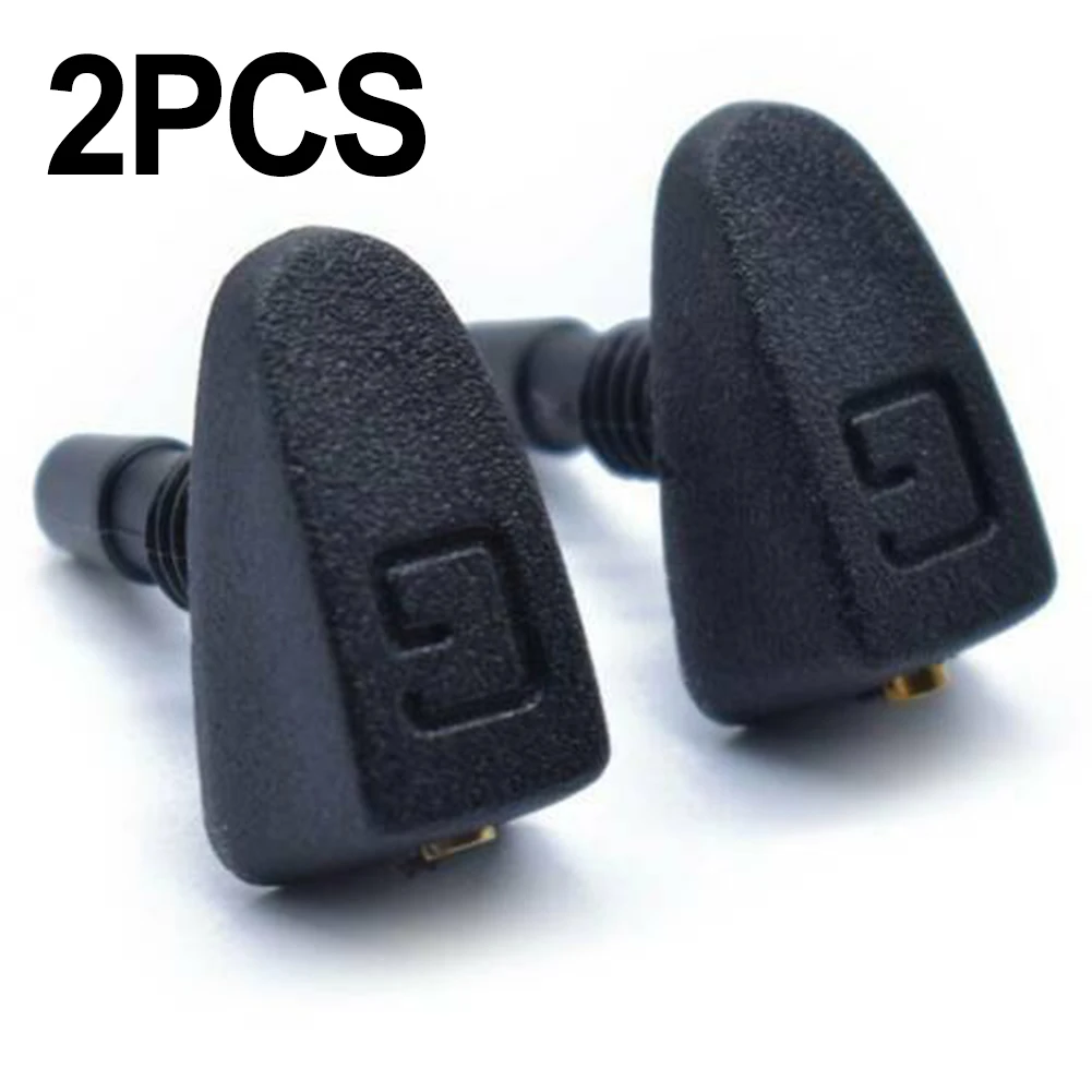 

2Pcs Universal Car Front Windshield Windscreen Wiper Nozzle Washer Jet Nozzles 22*27*16mm 360 Degrees Can Be Adjusted