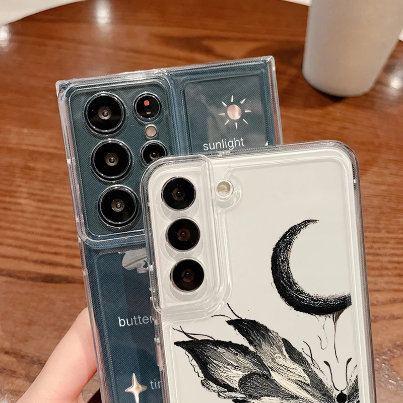 Elegant Butterfly Clear Silicone Phone Case – Premium Protective Cover