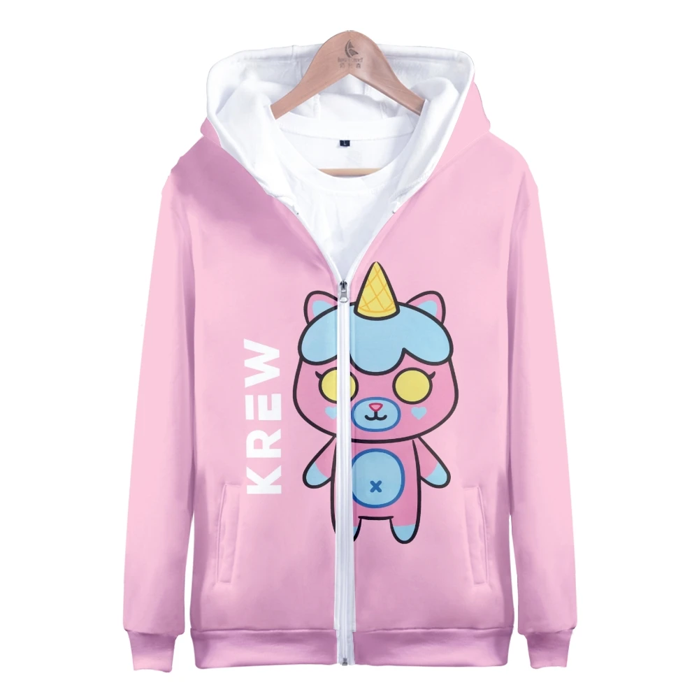 Mens Hoodie ItsFunneh Krew District Merch Zipper Hoodie Long Sleeve Women  Women Sweatshirt Harajuku Streetwear 2022 Casual Style - AliExpress