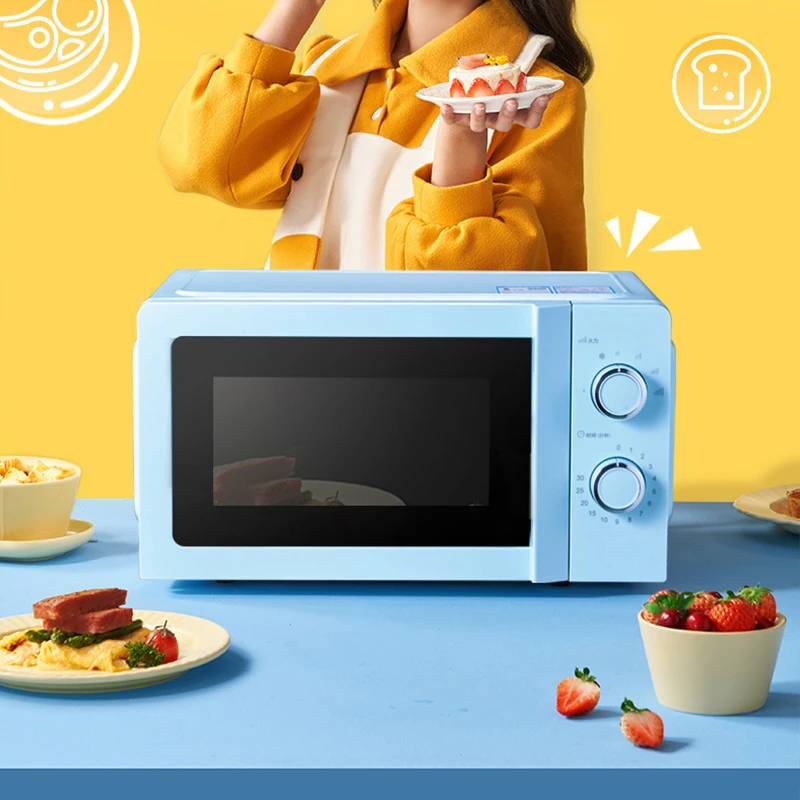 Microwave Oven 17L Capacity Knob Control Turntable Heating Household Multifunctional Microwave Oven