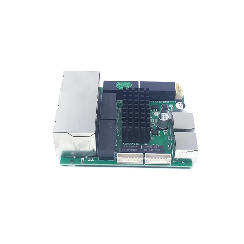 NVR UPLINK 산업용 모듈 PCBA 보드 OEM 포트 포함, 1000M 스위치 비관리형, 10 포트, 100 포트, 1000M, 9V-60V, 8 1000M 포트, 2 1000M