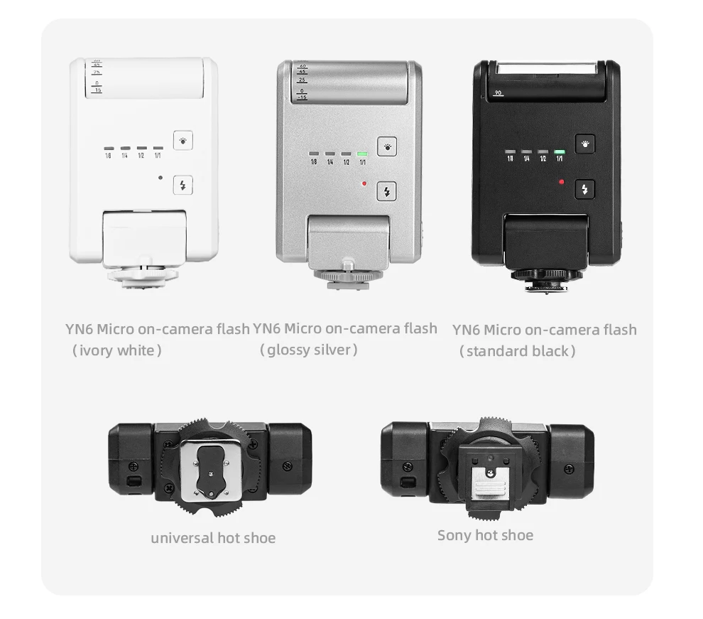 YONGNUO YN6 Mini On Camera Flash Speedlite-Compact External Lighting for Photography on camera flash camera flash