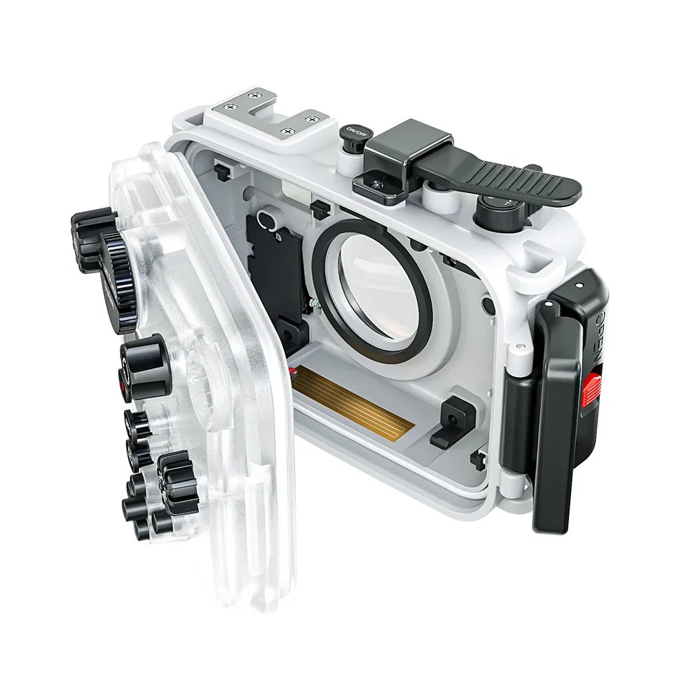 Camera Waterproof Case Housing Case Underwater 195ft Diving Protective with Threaded Interface & 67mm Lens Adapter